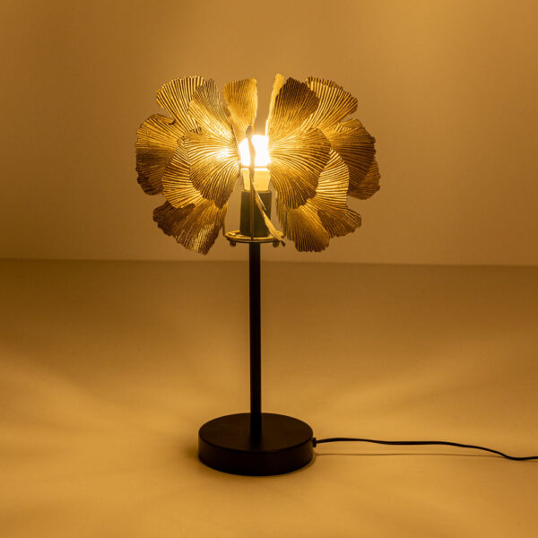 BLOSSOM ΦΩΤΙΣΤΙΚΟ ΕΠΙΤΡΑΠΕΖΙΟ 41x41x65cm ΜΕΤΑΛΛΟ BROWN GOLD ΜΑΥΡΟ 033308 - Image 7