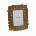 COIN ΚΟΡΝΙΖΑ 17.5x1.5x22.5cm ΜΕΤΑΛΛΟ ΧΡΥΣΟ ΜΕΤΑΛΛΙΚΟ ΓΥΑΛΙ 033313 - Image 2