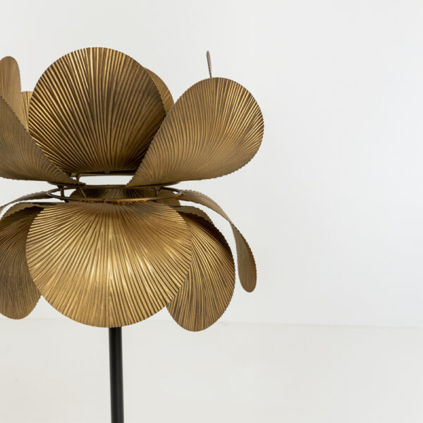 BLOSSOM ΦΩΤΙΣΤΙΚΟ ΕΠΙΤΡΑΠΕΖΙΟ 26x26x55cm ΜΕΤΑΛΛΟ BROWN GOLD 033360 - Image 4