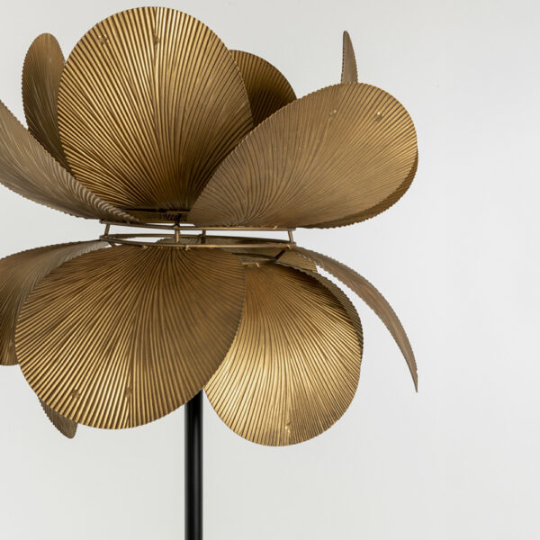 BLOSSOM ΦΩΤΙΣΤΙΚΟ ΕΠΙΔΑΠΕΔΙΟ 44x44x152cm ΜΕΤΑΛΛΟ BROWN GOLD 033362 - Image 3