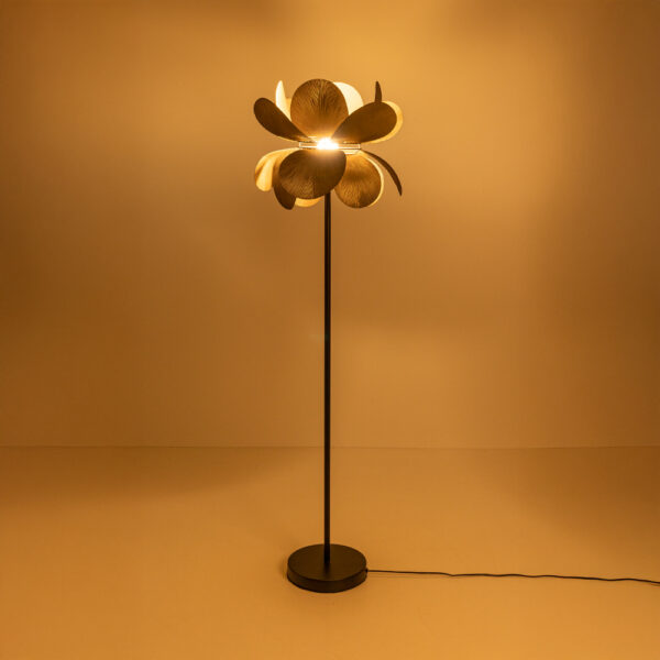 BLOSSOM ΦΩΤΙΣΤΙΚΟ ΕΠΙΔΑΠΕΔΙΟ 44x44x152cm ΜΕΤΑΛΛΟ BROWN GOLD 033362 - Image 4