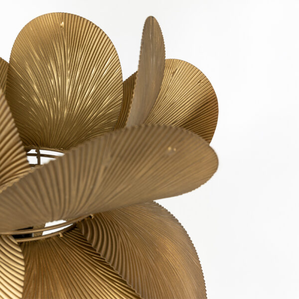BLOSSOM ΦΩΤΙΣΤΙΚΟ ΕΠΙΔΑΠΕΔΙΟ 44x44x152cm ΜΕΤΑΛΛΟ BROWN GOLD 033362 - Image 5