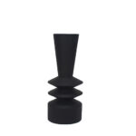 ZIK ΔΙΑΚΟΣΜΗΤΙΚΟ ΚΗΡΟΠΗΓΙΟ 15x15x55cm ΜΕΤΑΛΛΟ ΜΑΥΡΟ 033899 - Image 2
