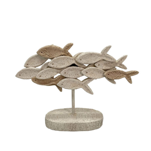 DANZA ΔΙΑΚΟΣΜΗΤΙΚΟ ΨΑΡΙ 31.2x9.5x21.5cm POLYRESIN ΜΠΕΖ ΚΑΦΕ 034152 - Image 2