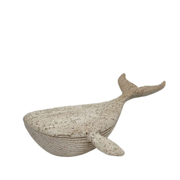 BALENA ΔΙΑΚΟΣΜΗΤΙΚΟ ΨΑΡΙ 20x14x8.5cm POLYRESIN ΜΠΕΖ ΚΑΦΕ 034153 - Image 2