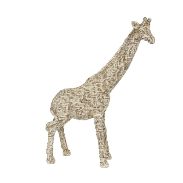 GIRAFFA N ΔΙΑΚΟΣΜΗΤΙΚΟ ΚΑΜΗΛΟΠΑΡΔΑΛΗ 22x8x31cm POLYRESIN ΜΠΕΖ ΚΑΦΕ 034165 - Image 2