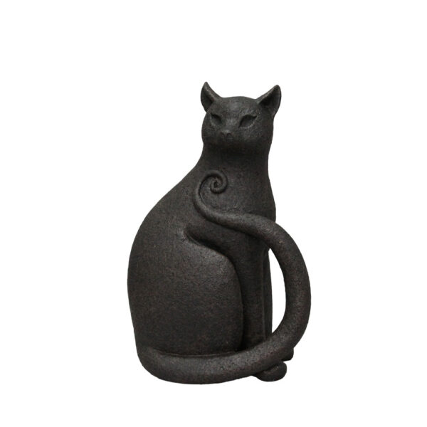 MILO ΔΙΑΚΟΣΜΗΤΙΚΟ ΓΑΤΑ 17.8x11.5x26.5cm POLYRESIN ΜΑΥΡΟ 034170 - Image 2