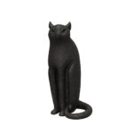 LUNA ΔΙΑΚΟΣΜΗΤΙΚΟ ΓΑΤΑ 13x11x26.3cm POLYRESIN ΜΑΥΡΟ 034171 - Image 2
