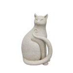 MILO ΔΙΑΚΟΣΜΗΤΙΚΟ ΓΑΤΑ 17.8x11.5x26.5cm POLYRESIN OFF WHITE 034172 - Image 2
