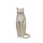 LUNA ΔΙΑΚΟΣΜΗΤΙΚΟ ΓΑΤΑ 13x11x26.3cm POLYRESIN OFF WHITE 034173 - Image 2