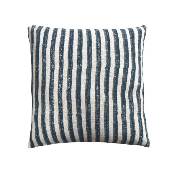 SAIL ΔΙΑΚΟΣΜΗΤΙΚΟ ΜΑΞΙΛΑΡΙ 50x50cm ΥΦΑΣΜΑ ΜΠΛΕ/BEIGE ΡΙΓΕ ΑΣΠΡΟ 034179 - Image 2