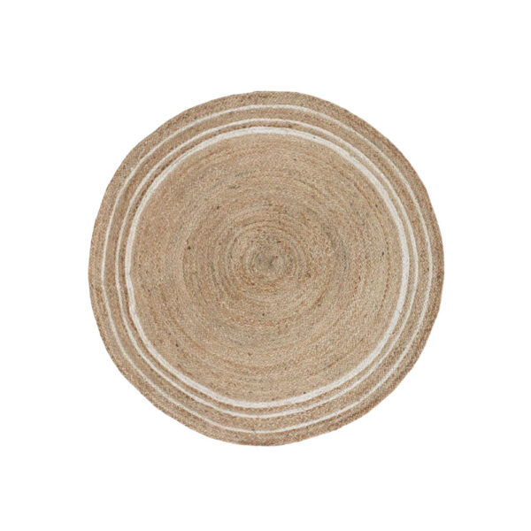 CERCLE A ΧΑΛΙ 120cm ΓΙΟΥΤΑ ΜΠΕΖ ΚΑΦΕ ΛΕΥΚΟ 034212 - Image 2
