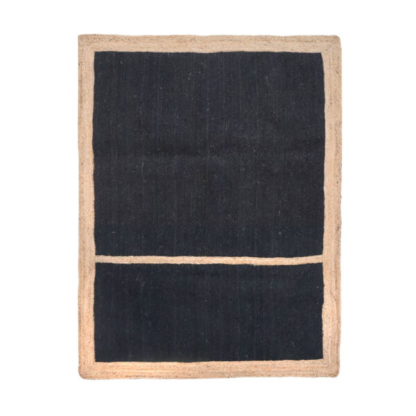 FRAME RUG A ΧΑΛΙ 210x140cm ΓΙΟΥΤΑ ΜΑΥΡΟ ΜΠΕΖ 034219 - Image 2