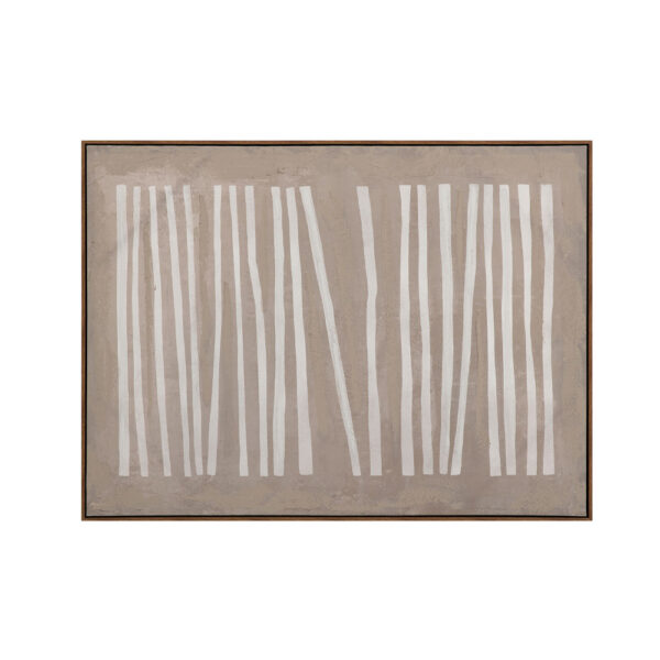 RAYA A ΠΙΝΑΚΑΣ ΔΙΑΚΟΣΜΗΤΙΚΟΣ ΜΕ ΚΟΡΝΙΖΑ 90x120x4cm ΚΑΜΒΑΣ ΚΑΦΕ ΜΠΕΖ ΞΥΛΟ ΦΥΣΙΚΟ 034239 - Image 8
