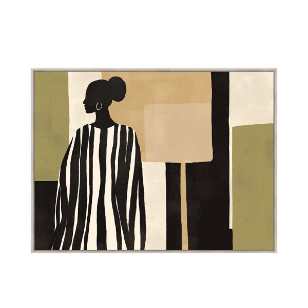 TIERRA ΠΙΝΑΚΑΣ ΔΙΑΚΟΣΜΗΤΙΚΟΣ ΜΕ ΚΟΡΝΙΖΑ 90x120x4cm ΚΑΜΒΑΣ ΠΟΛΥΧΡΩΜΟ ΞΥΛΟ ΦΥΣΙΚΟ 034242 - Image 3