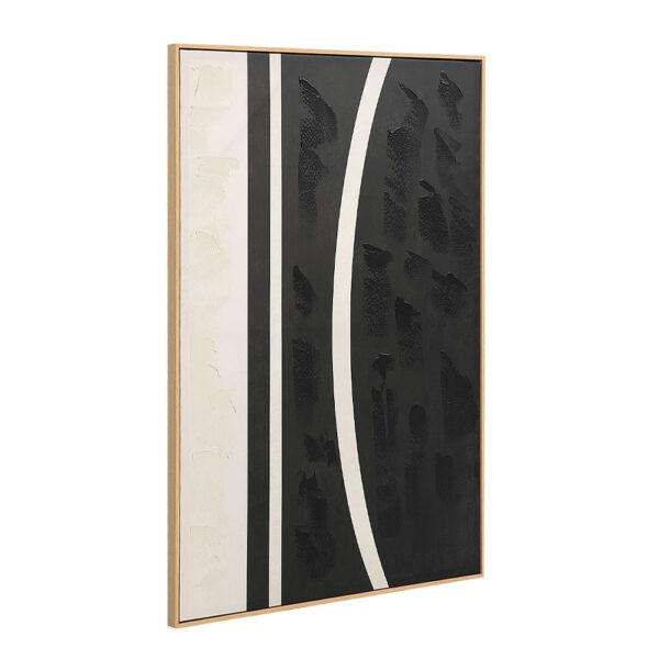 SOLAIRE A ΠΙΝΑΚΑΣ ΔΙΑΚΟΣΜΗΤΙΚΟΣ ΜΕ ΚΟΡΝΙΖΑ 80x120x4cm ΚΑΜΒΑΣ ΚΑΦΕ ΣΚΟΥΡΟ ΜΠΕΖ ΞΥΛΟ ΦΥΣΙΚΟ 034248 - Image 10