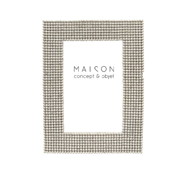 LINEAR S ΚΟΡΝΙΖΑ 15x1.8x20cm POLYRESIN OFF WHITE ΓΥΑΛΙ 034273 - Image 2