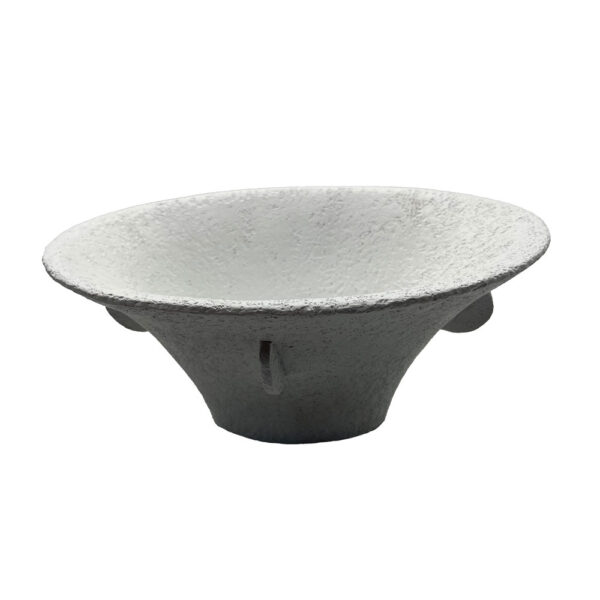 IN ΒΑΖΟ 28x19x13cm POLYRESIN ΑΣΠΡΟ 034279 - Image 2