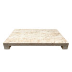 TRAVERTINO ΔΙΣΚΟΣ ΔΙΑΚΟΣΜΗΣΗΣ 40x22x5cm POLYRESIN STONE 034286 - Image 2