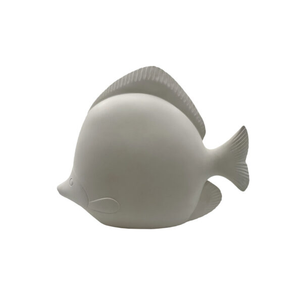 FLUX L ΔΙΑΚΟΣΜΗΤΙΚΟ ΨΑΡΙ 35x11x26cm POLYRESIN ΑΣΠΡΟ 034304 - Image 2