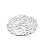 CORAIL L ΔΙΣΚΟΣ ΔΙΑΚΟΣΜΗΣΗΣ 40x40x10cm POLYRESIN ΑΣΠΡΟ 034306 - Image 2