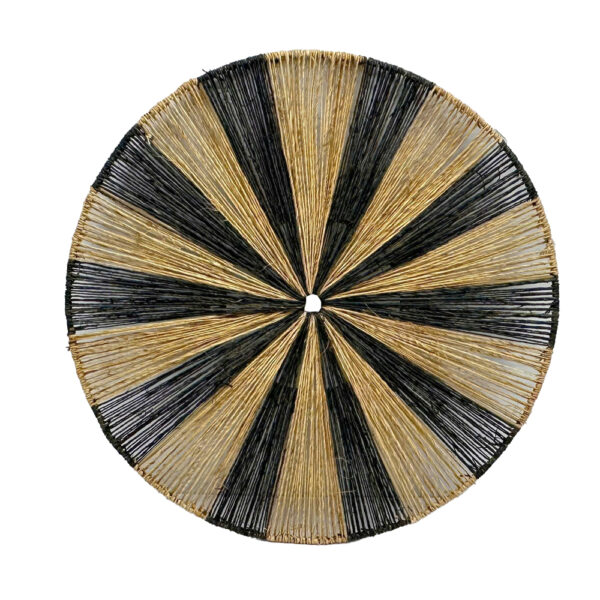 IRIDA ΔΙΑΚΟΣΜΗΤΙΚΟ ΤΟΙΧΟΥ 41x41x6cm ΓΙΟΥΤΑ ΦΥΣΙΚΟ ΜΑΥΡΟ 034320 - Image 2