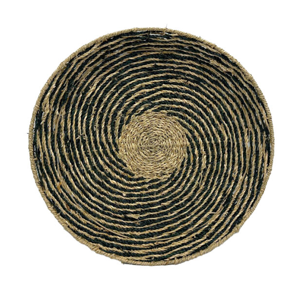 IRIS ΔΙΑΚΟΣΜΗΤΙΚΟ ΤΟΙΧΟΥ 51x51x6cm SEAGRASS ΦΥΣΙΚΟ ΜΑΥΡΟ 034322 - Image 2