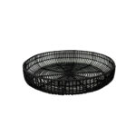 ONYX ΔΙΣΚΟΣ 51x51x9cm RATTAN ΦΥΣΙΚΟ ΜΑΥΡΟ 034328 - Image 2