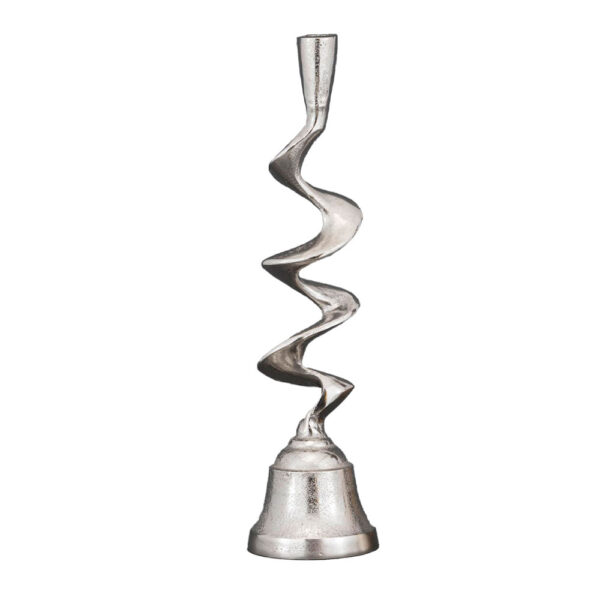 FLAMME ΚΗΡΟΠΗΓΙΟ 9.5x9.5x36cm ΑΛΟΥΜΙΝΙΟ ΑΣΗΜΙ 034360 - Image 2