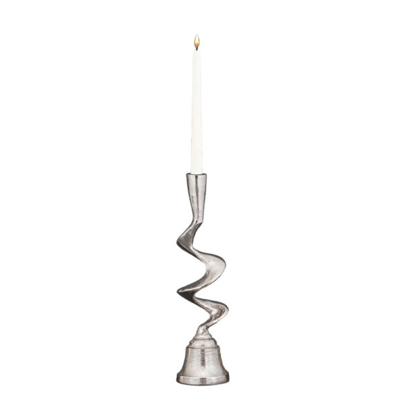 FLAMME ΚΗΡΟΠΗΓΙΟ 11.5x11.5x45cm ΑΛΟΥΜΙΝΙΟ ΑΣΗΜΙ 034361 - Image 2