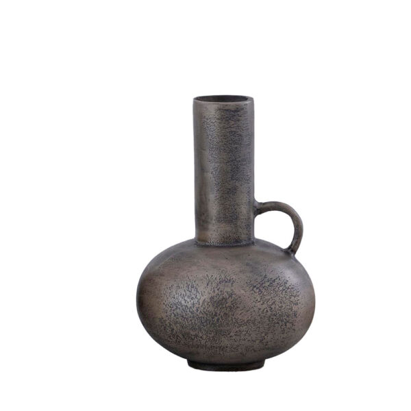 STEEL SHINE ΒΑΖΟ 18x18x27cm ΑΛΟΥΜΙΝΙΟ ΓΚΡΙ ΑΝΤΙΚΕ 034399 - Image 3