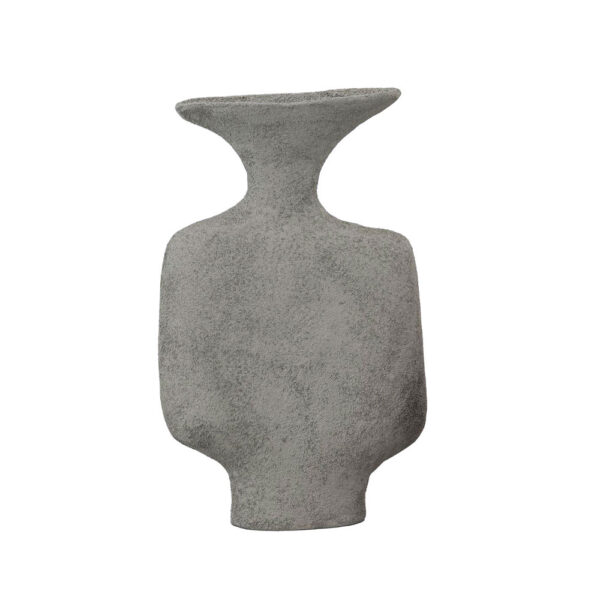 RUSTIC ΒΑΖΟ 18.5x7x29cm ΑΛΟΥΜΙΝΙΟ ΜΑΥΡΟ 034406 - Image 2