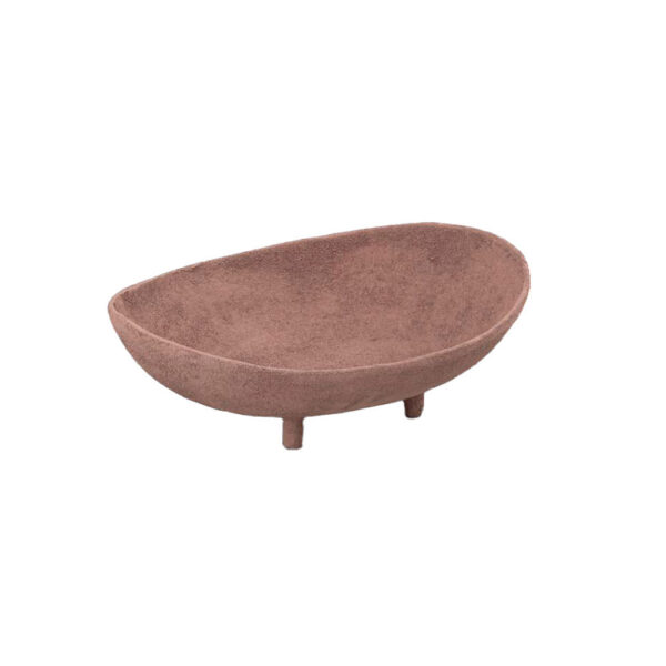 PEDESTAL ΜΠΩΛ ΜΕ ΠΟΔΙ 35x24x11cm ΑΛΟΥΜΙΝΙΟ TERRACOTTA 034418 - Image 2