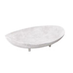 PEDESTAL ΜΠΩΛ ΜΕ ΠΟΔΙ 45x33x12cm ΑΛΟΥΜΙΝΙΟ ΑΣΠΡΟ 034419 - Image 2