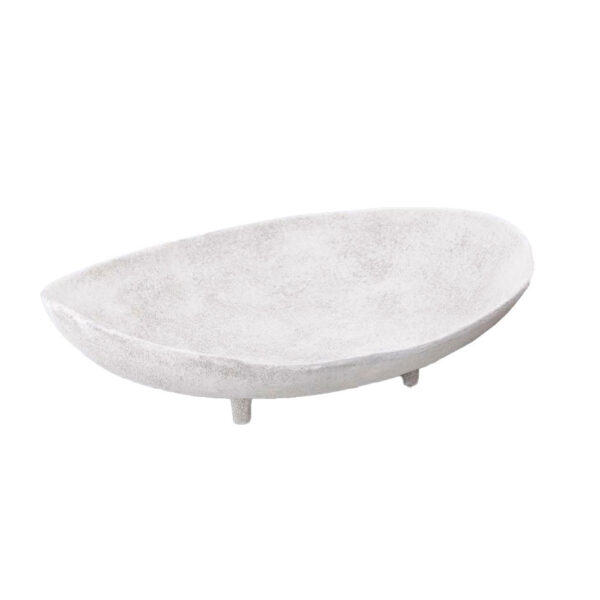 PEDESTAL ΜΠΩΛ ΜΕ ΠΟΔΙ 45x33x12cm ΑΛΟΥΜΙΝΙΟ ΑΣΠΡΟ 034419 - Image 2