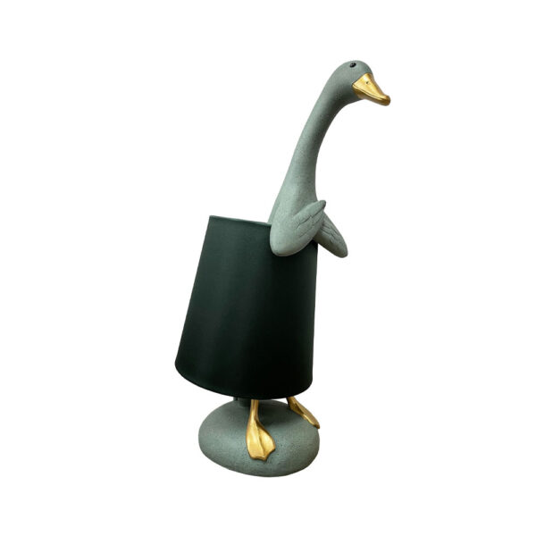QUACK A ΦΩΤΙΣΤΙΚΟ ΕΠΙΤΡΑΠΕΖΙΟ 37x23x57.5cm POLYRESIN ΜΕΝΤΑ ΧΡΥΣΟ ΥΦΑΣΜΑ ΠΡΑΣΙΝΟ ΣΚΟΥΡΟ 034445 - Image 6