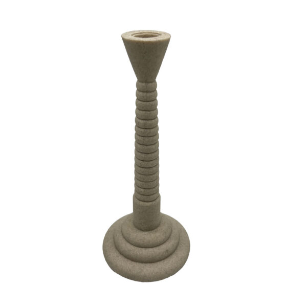 LITO ΚΗΡΟΠΗΓΙΟ 13x13x30cm POLYRESIN STONE ΜΠΕΖ 034477 - Image 2