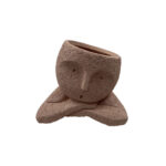 POLYFACE ΒΑΖΟ 18x13x15cm POLYRESIN TERRACOTTA 034490 - Image 2
