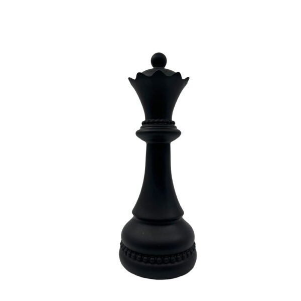 KNIGHTLINE ΔΙΑΚΟΣΜΗΤΙΚΟ ΠΙΟΝΙ 10x10x26cm POLYRESIN ΜΑΥΡΟ 034495 - Image 2