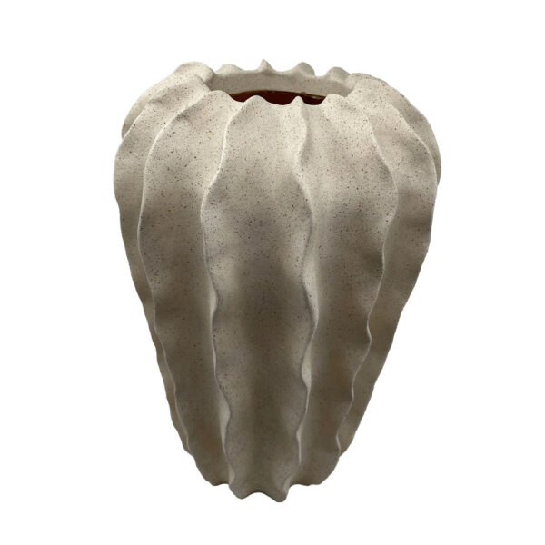 THORNY ΒΑΖΟ 24x24x37.5cm POLYRESIN ΜΠΕΖ 034500 - Image 2