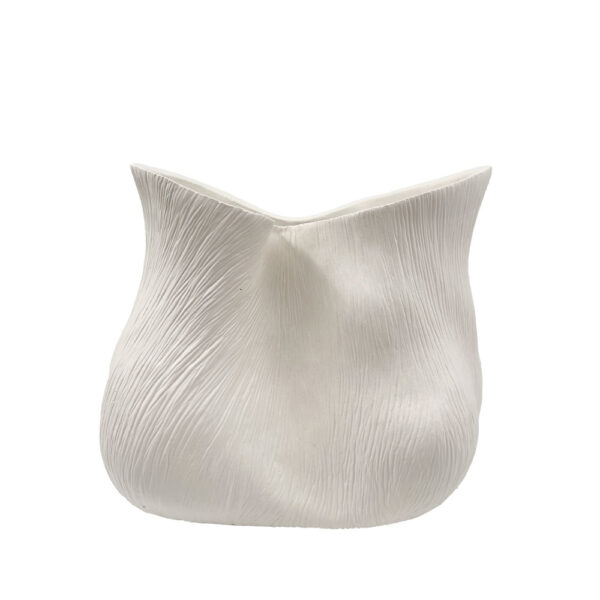 FLORESTA ΒΑΖΟ 32x22x27.5cm POLYRESIN ΑΣΠΡΟ 034502 - Image 2