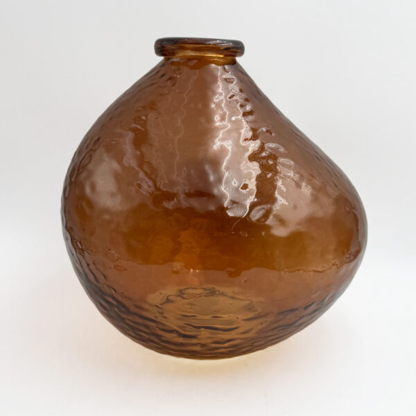 BOCAL ΒΑΖΟ 25x25x25cm ΓΥΑΛΙ CARAMEL 034530 - Image 4