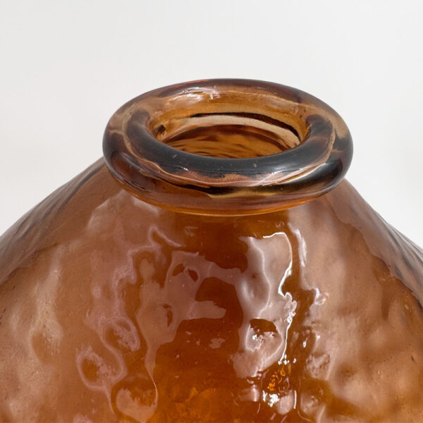 BOCAL ΒΑΖΟ 25x25x25cm ΓΥΑΛΙ CARAMEL 034530 - Image 5