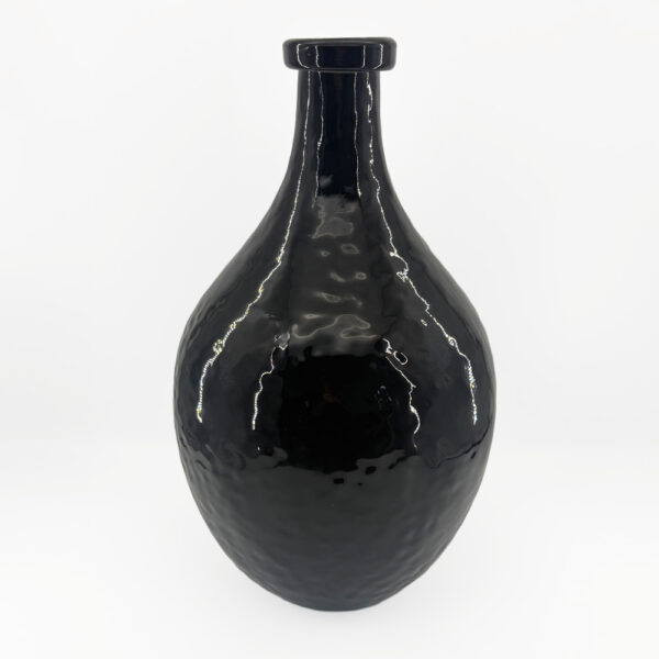FLACON ΒΑΖΟ 27.5x27.5x46cm ΓΥΑΛΙ ΜΑΥΡΟ 034534 - Image 3