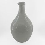 FLACON ΒΑΖΟ 27.5x27.5x46cm ΓΥΑΛΙ ΑΣΠΡΟ 034535 - Image 3