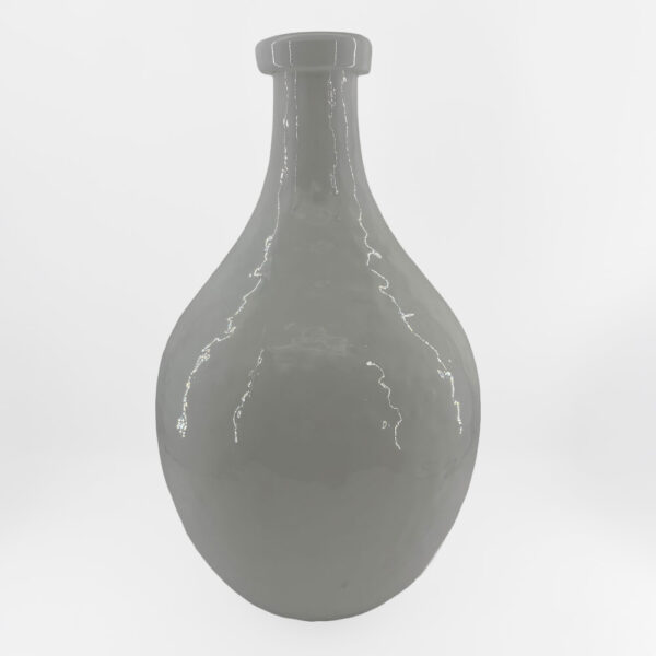 FLACON ΒΑΖΟ 27.5x27.5x46cm ΓΥΑΛΙ ΑΣΠΡΟ 034535 - Image 3