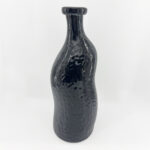 ROMAIN ΒΑΖΟ 15.5x15.5x40cm ΓΥΑΛΙ ΜΑΥΡΟ 034536 - Image 4