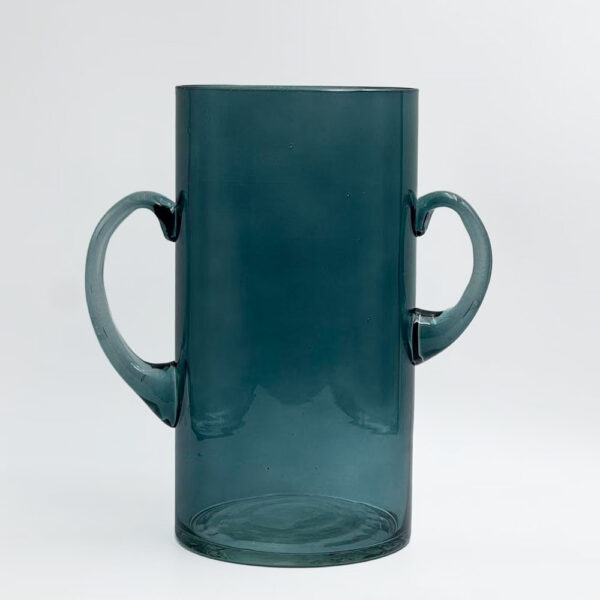 HANDLE ΒΑΖΟ 23x12x23.5cm ΓΥΑΛΙ ΜΠΛΕ 034543 - Image 3