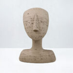AURA I ΔΙΑΚΟΣΜΗΤΙΚΟ ΠΡΟΣΩΠΟ 19x14x26cm RESIN ΚΑΦΕ ΑΝΟΙΧΤΟ 034602 - Image 5