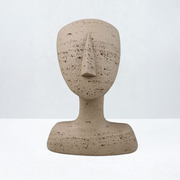 AURA I ΔΙΑΚΟΣΜΗΤΙΚΟ ΠΡΟΣΩΠΟ 19x14x26cm RESIN ΚΑΦΕ ΑΝΟΙΧΤΟ 034602 - Image 5